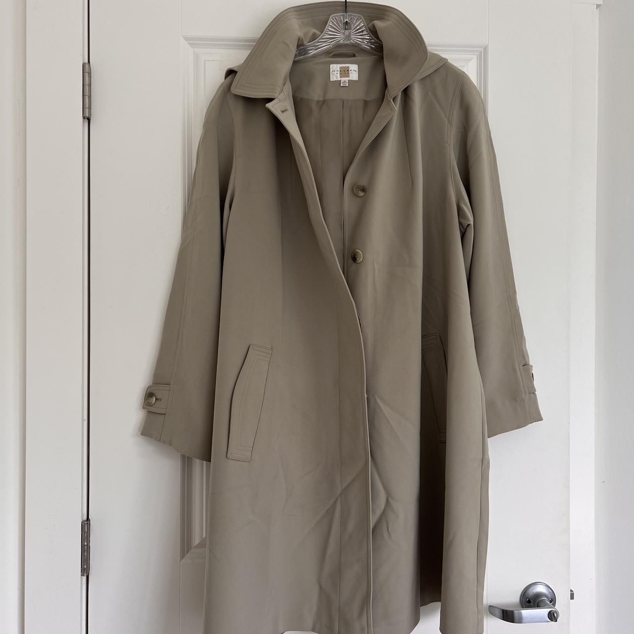 Women's Khaki Coat | Depop