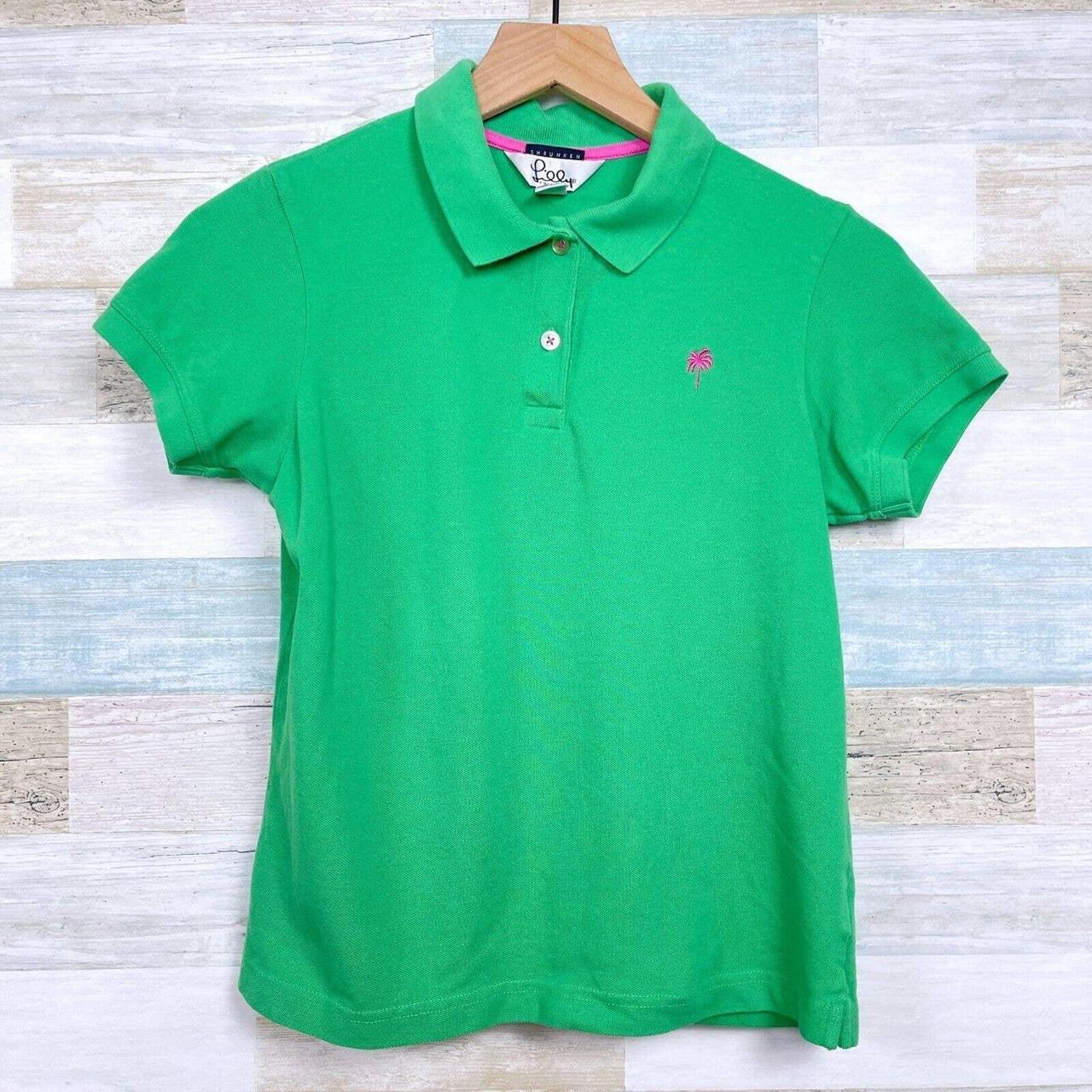 Lilly Pulitzer Women's Green Polo-shirts | Depop