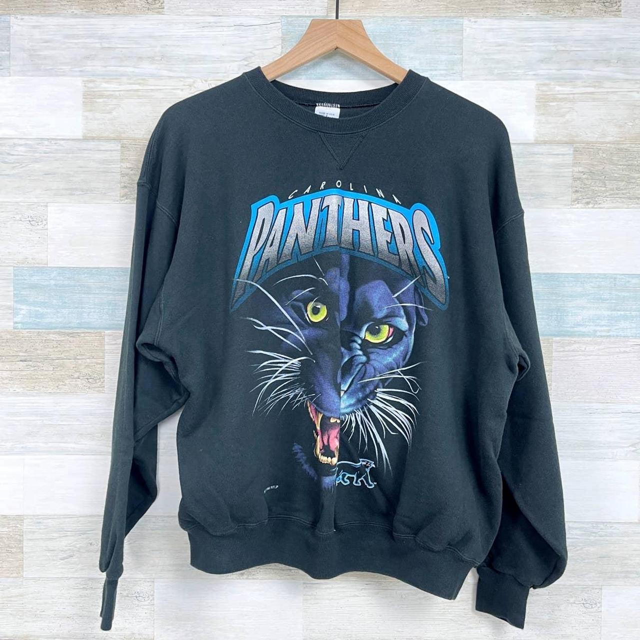 Vintage 1993 Carolina Panthers Logo 7 Crewneck - Depop