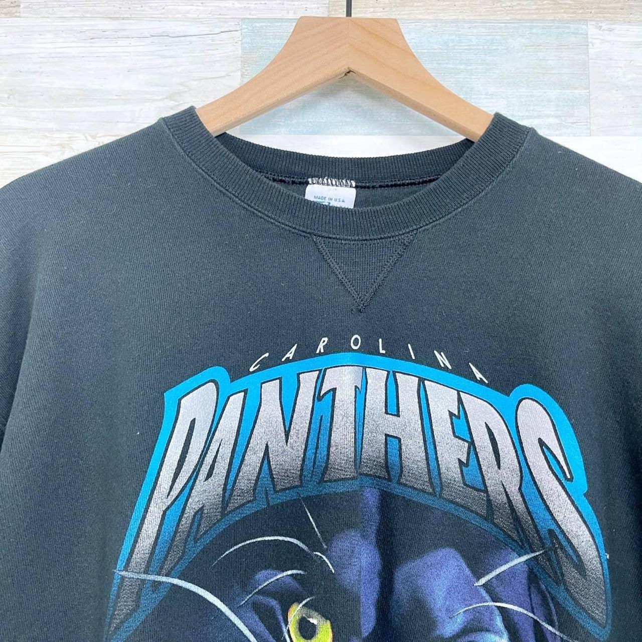 Vintage 1993 Carolina Panthers Logo 7 Crewneck - Depop