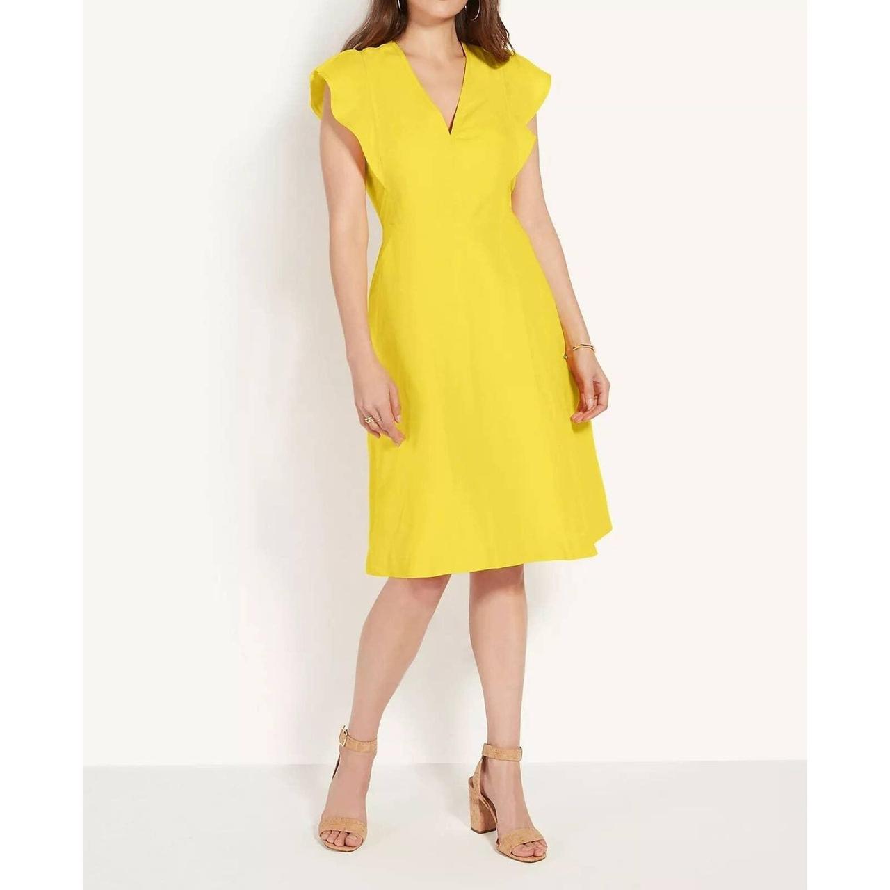 Ann taylor yellow outlet dress