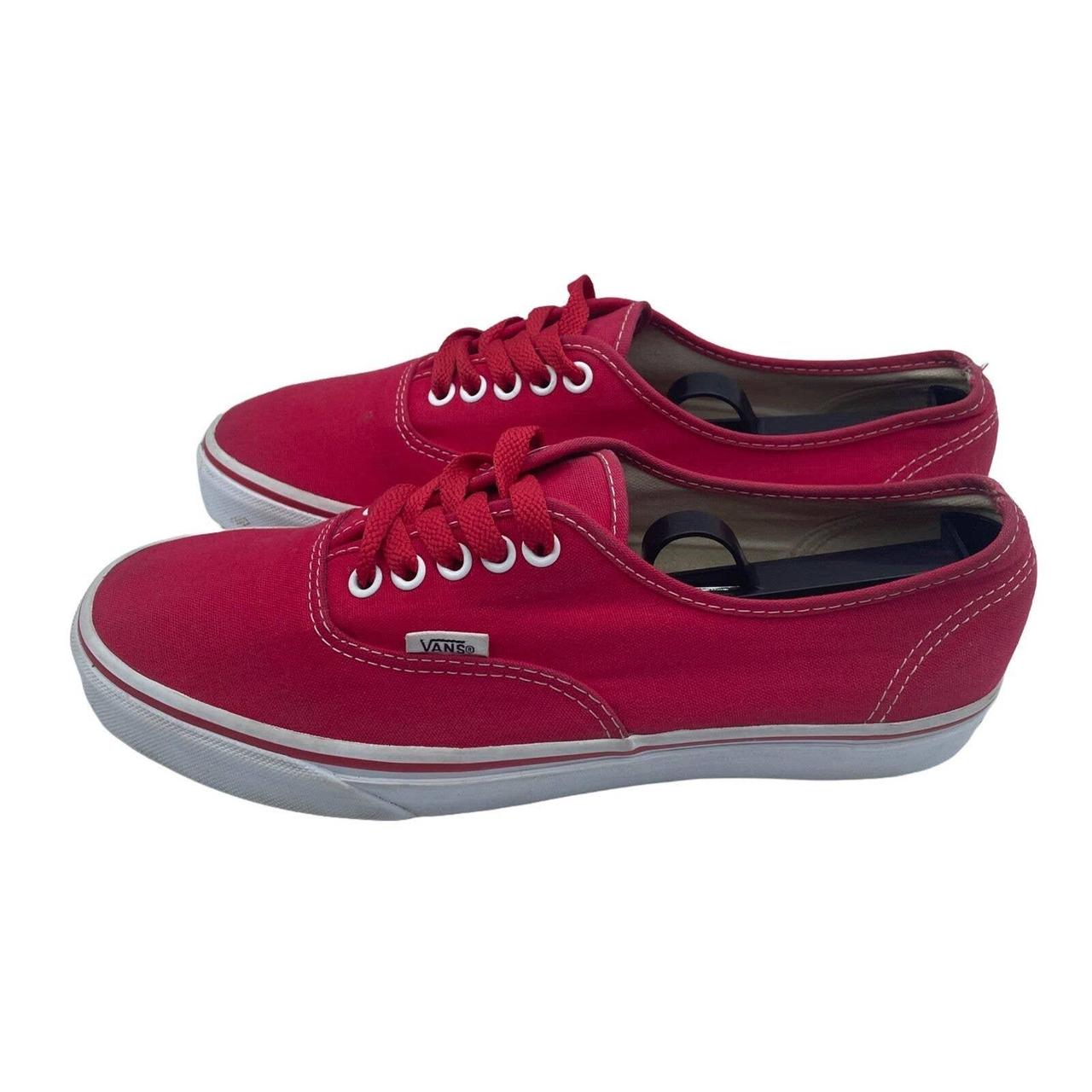 Vans on sale authentic crimson