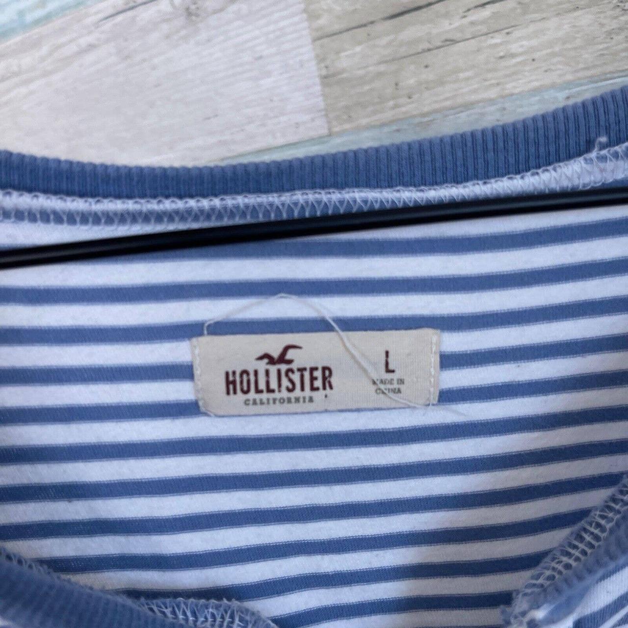 Hollister California Cropped Graphic Striped - Depop