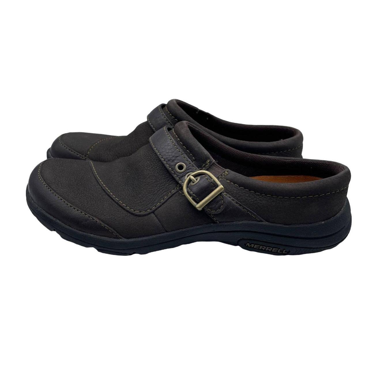 Merrell womens black leather 2024 shoes