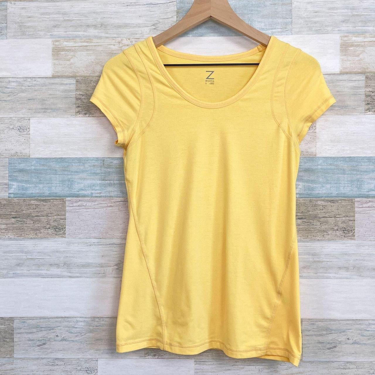 Z By Zella Activewear Basic Tee Color: Yellow - Depop