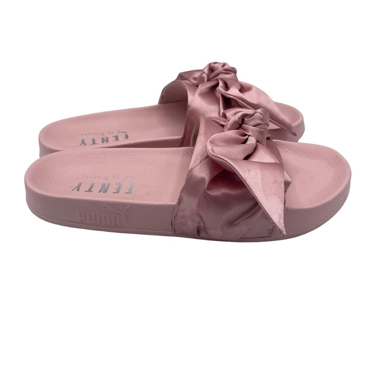 Puma x Fenty Bow Satin Slides Pink Sandals Rihanna. Depop