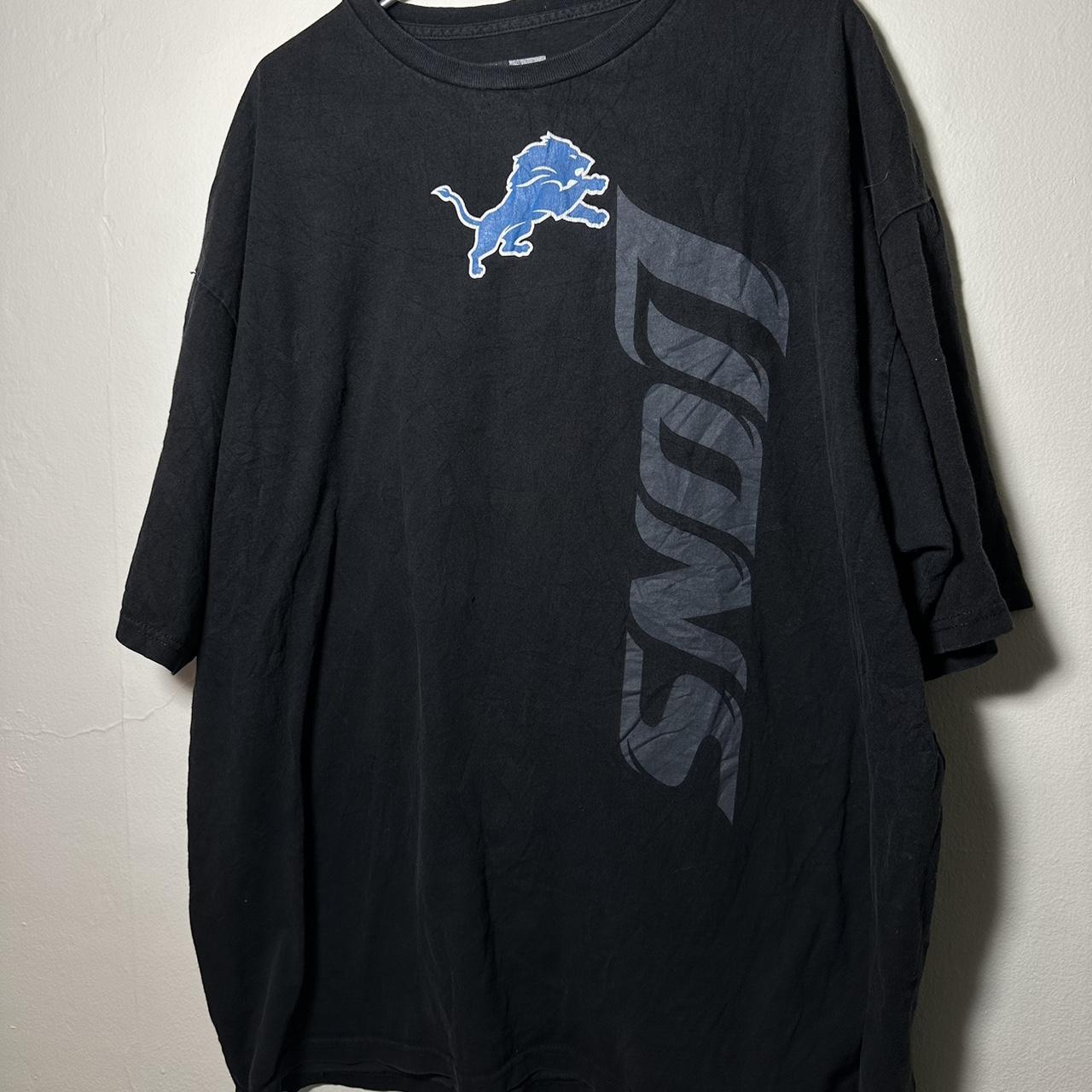 Vintage Detroit Lions shirt NFL team apparel Blue - Depop