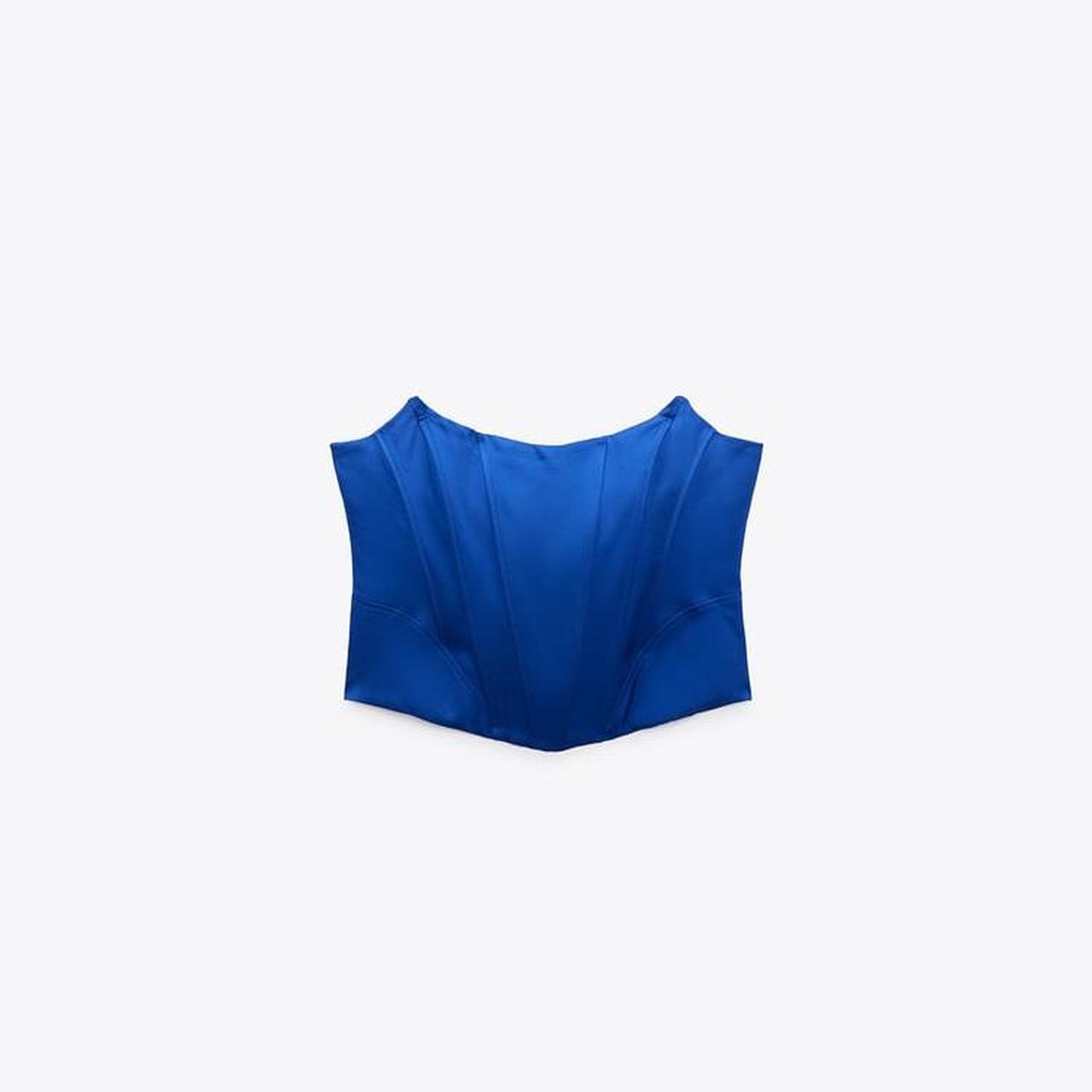 Corset SATIN CORSETRY-INSPIRED TOP Top with a - Depop