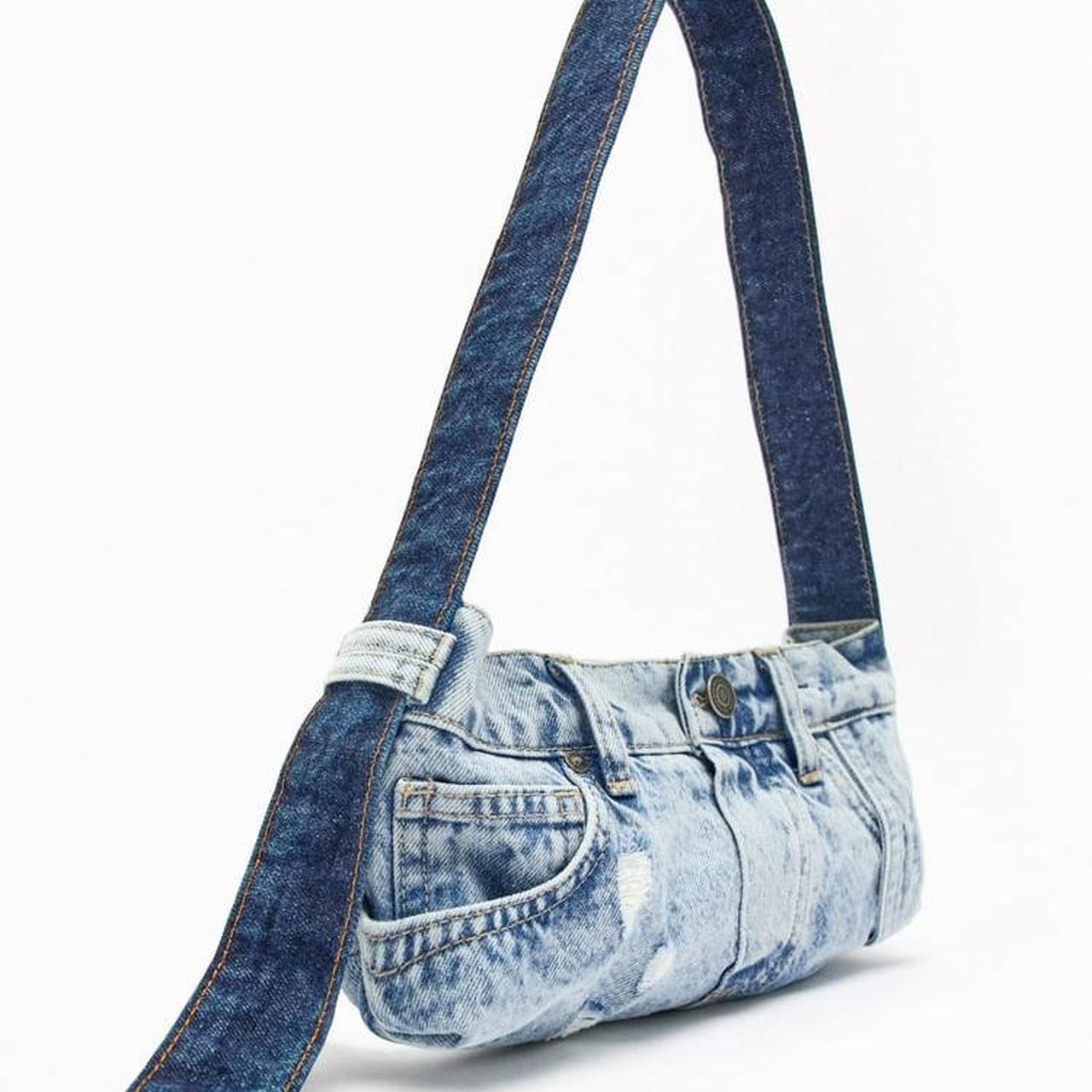 Danceemangoos Boho Patchwork Denim Shoulder Bag