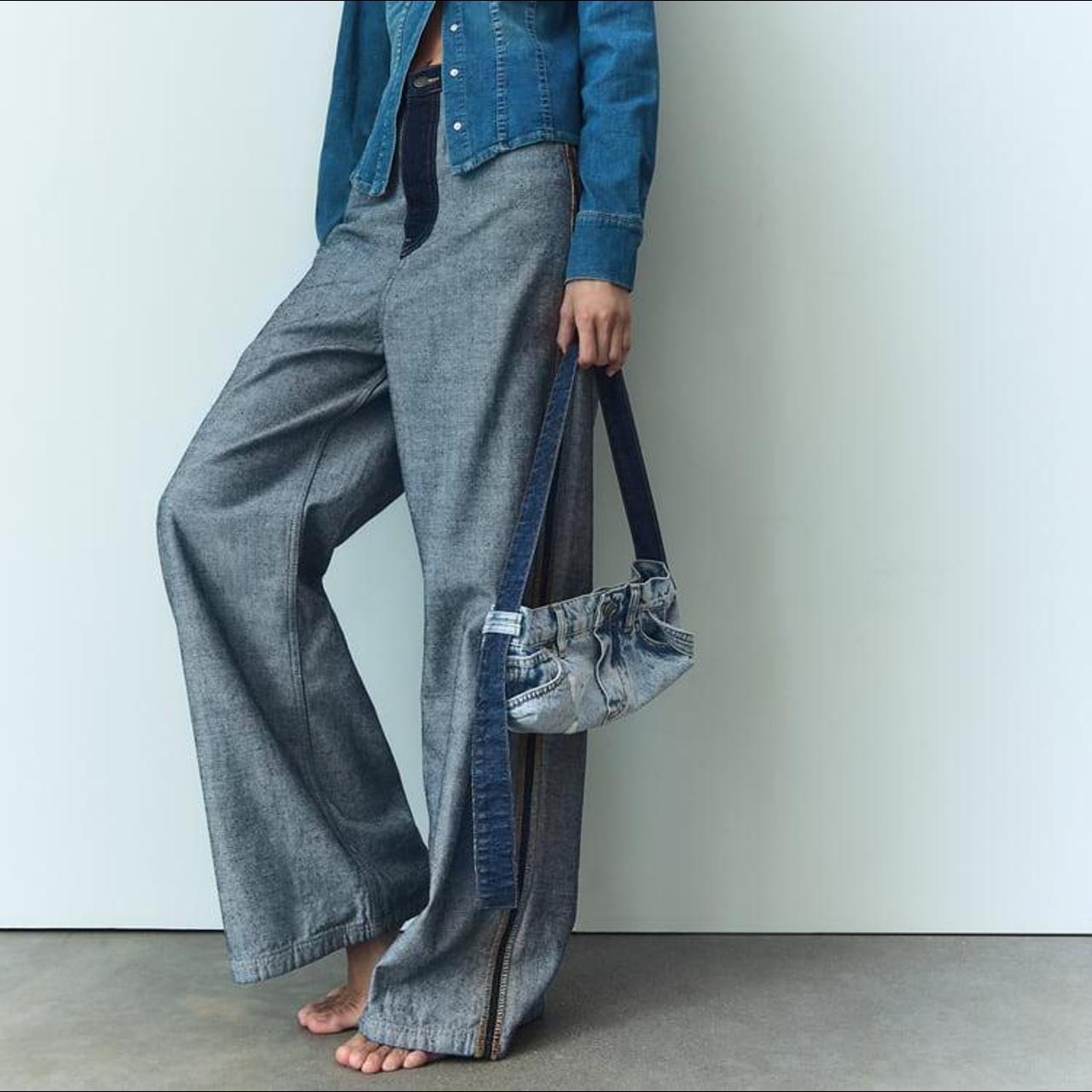 Danceemangoos Boho Patchwork Denim Shoulder Bag