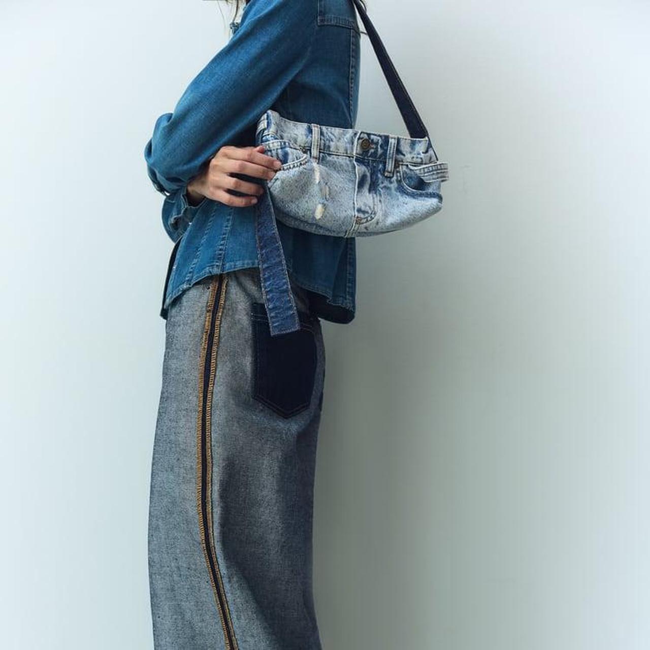 Danceemangoos Boho Patchwork Denim Shoulder Bag