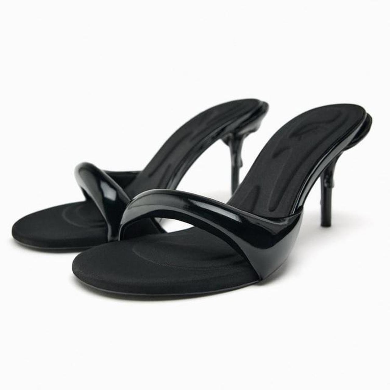 QUILTED HEELED SANDALS Sandals with faux Depop