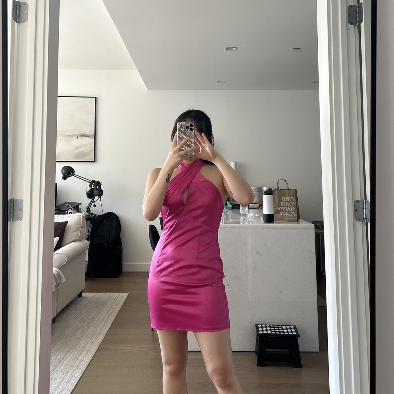 SAMIRA MINI DRESS IN HOT PINK Only worn once! Sexy... - Depop