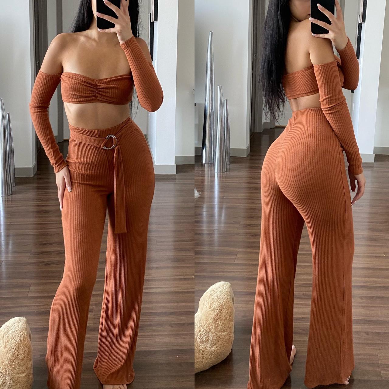 Fashionnova two piece, high waisted, Depop
