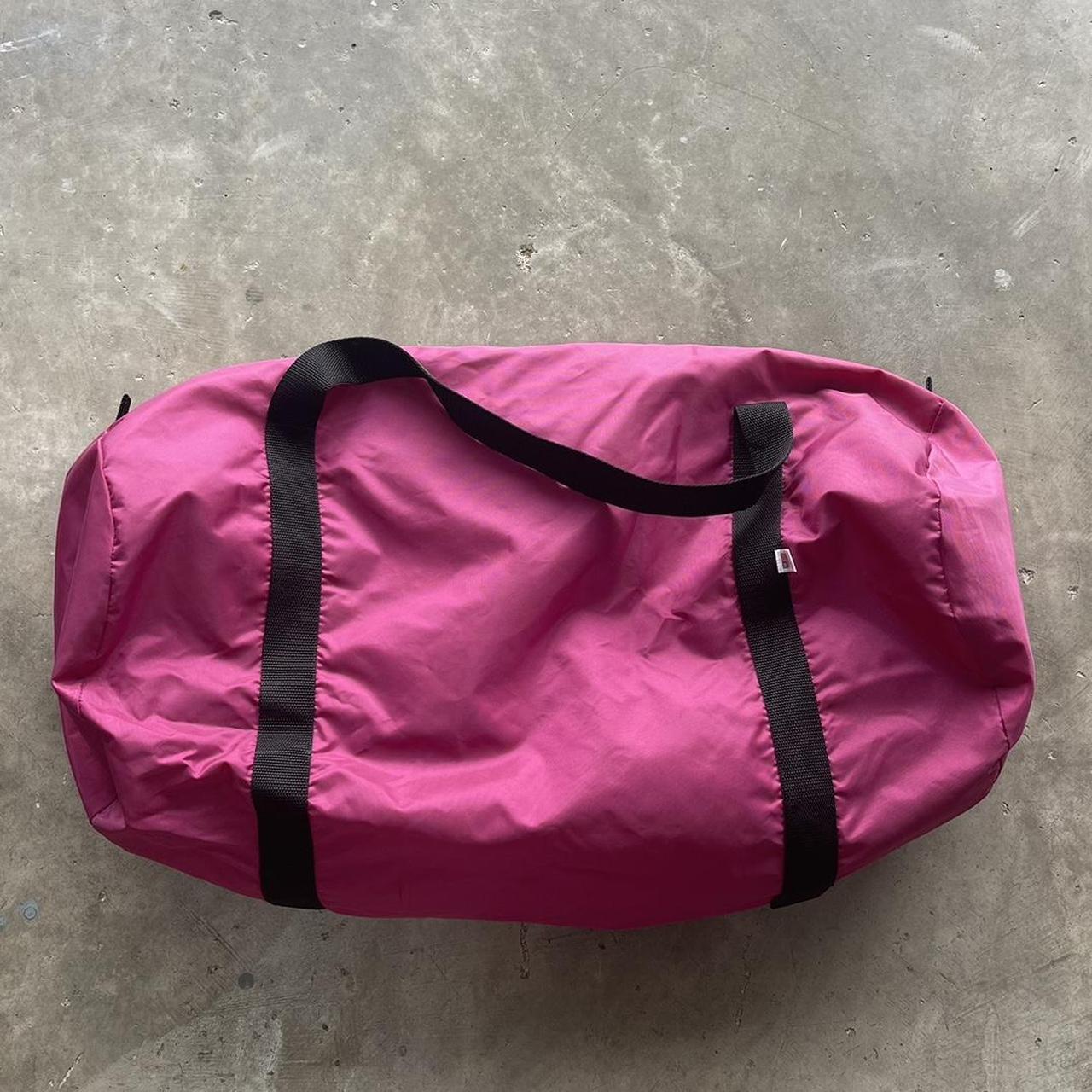 Supreme logo reflective duffel bag 8/10 condition, - Depop