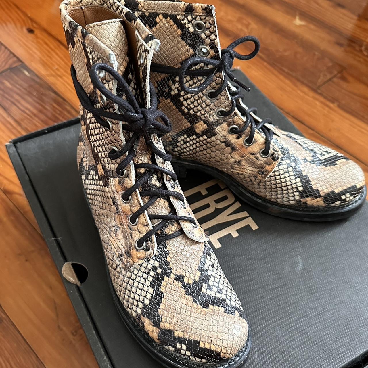 Frye 2024 snakeskin boots