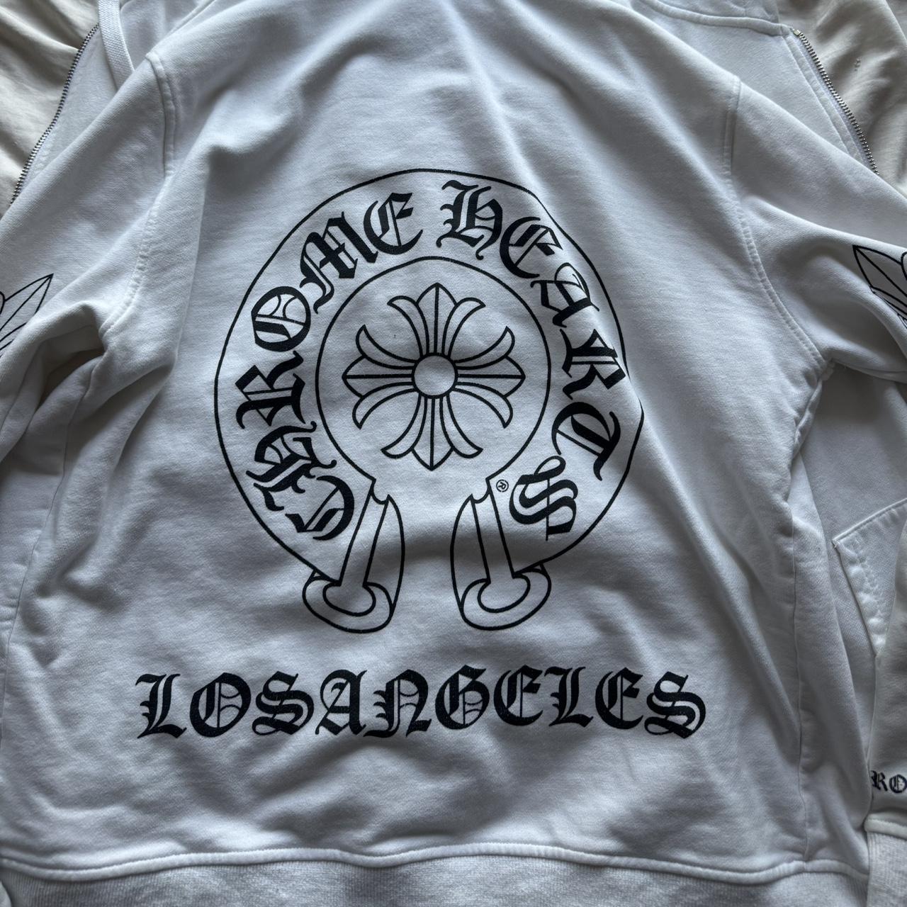 大人気 CHROME HEARTS Los Angeles Zip Up Hoodie パーカー Authentic Chrome Hearts Los Angeles Exclusive Zip Up Black