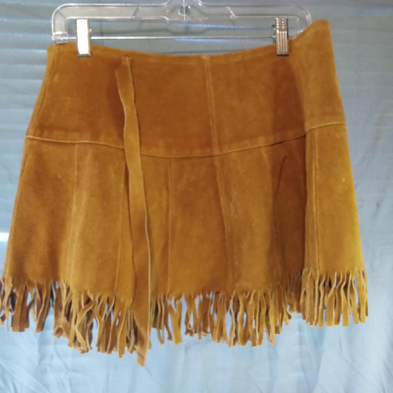 Source Unknown Women's Skirt - Tan - M – 1970 han… - image 5