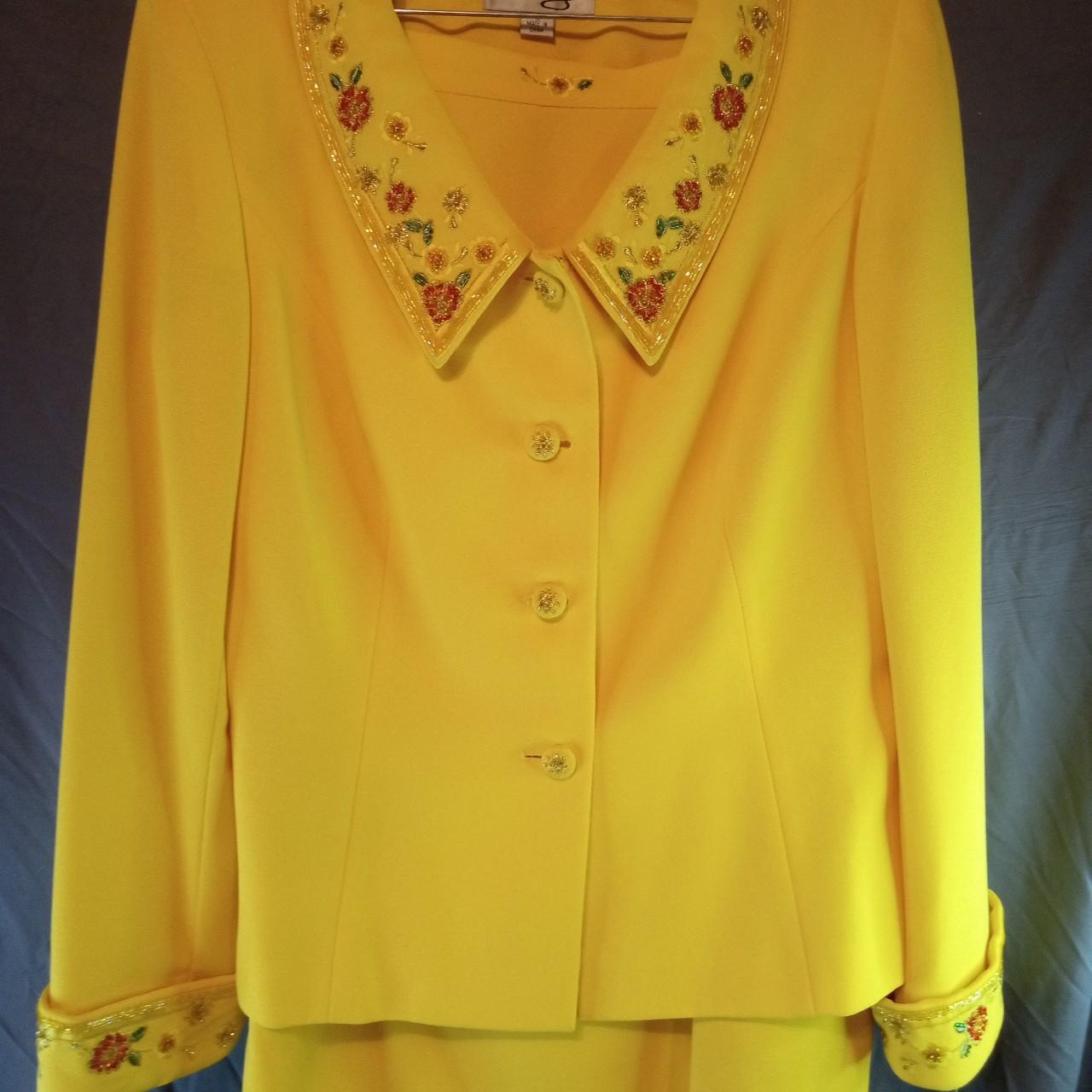 Source Unknown Women's Suit - Yellow/Multi - 12 –… - image 1