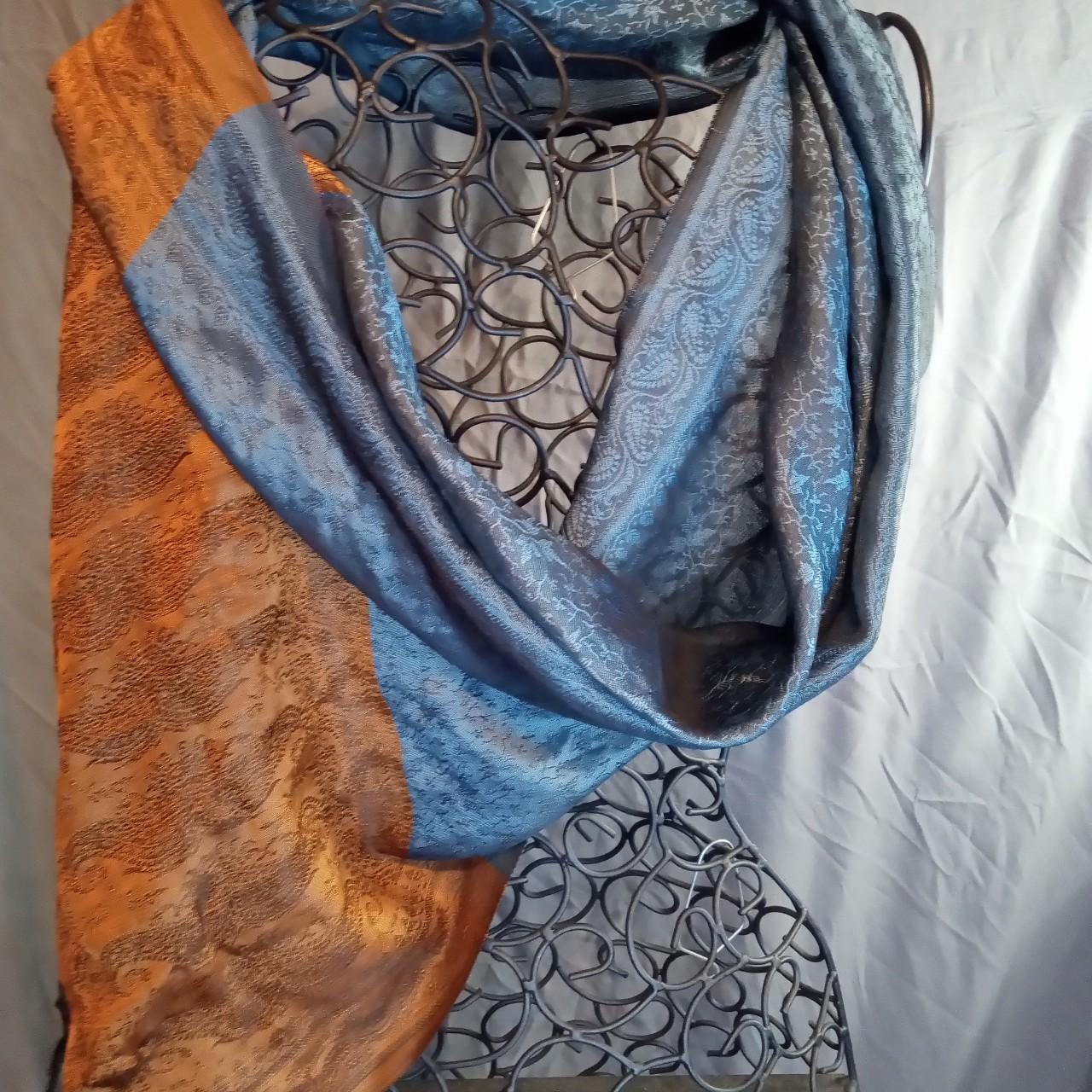 Source Unknown Women's Scarf - Multi/Orange – Blu… - image 1