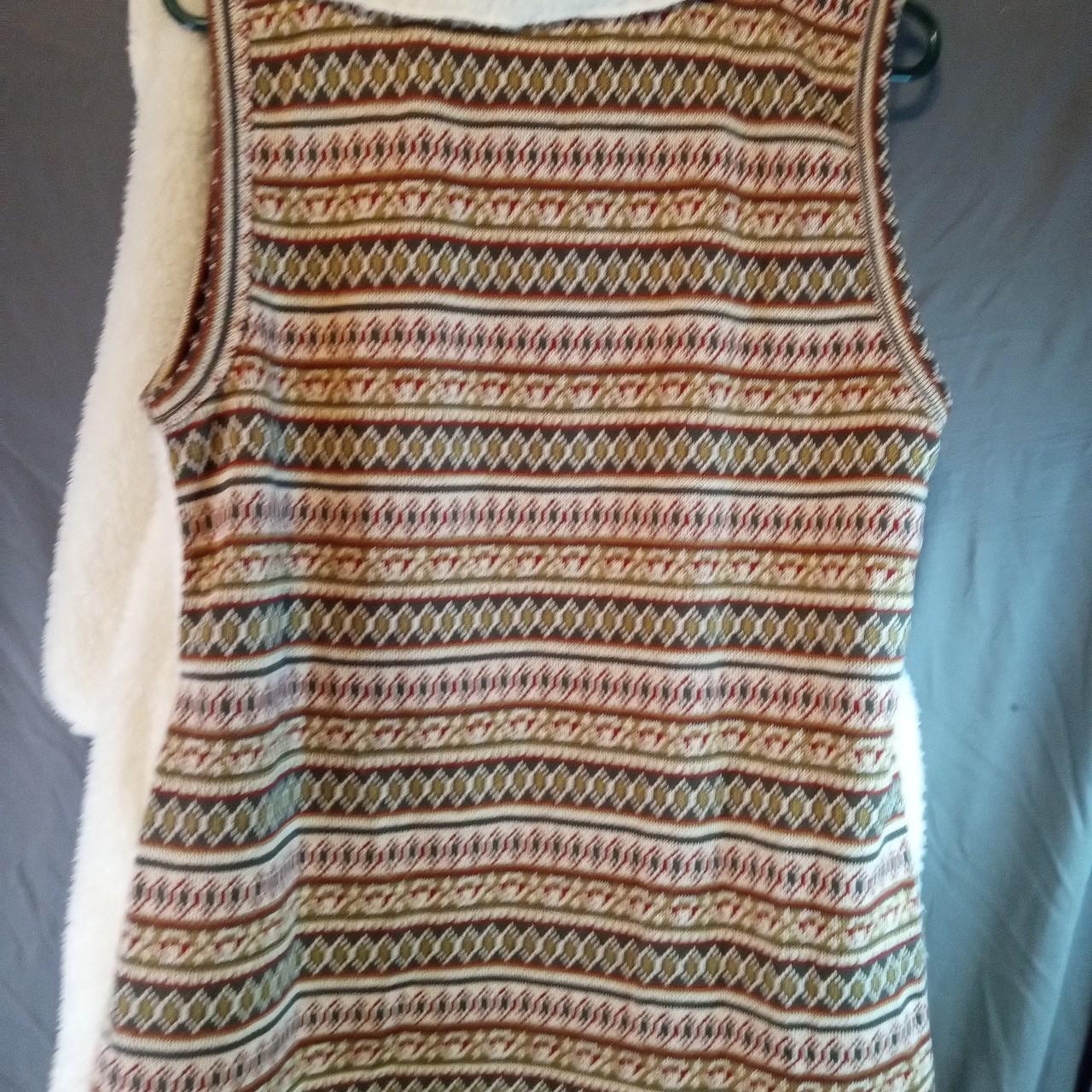 Source Unknown Women's Vest - White/Brown - M – H… - image 3