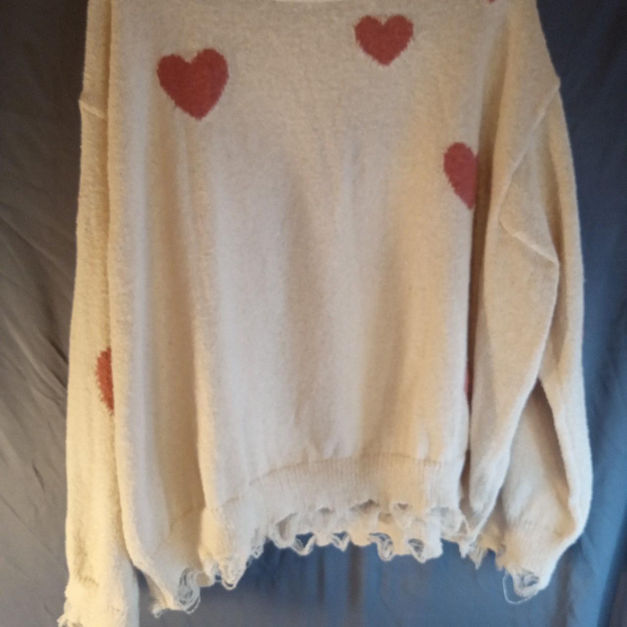 Source Unknown Women's Sweater - Multi/Cream - M … - image 1