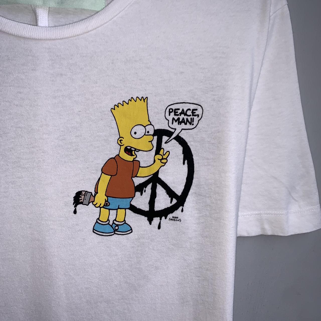 Off white bart simpson peace hotsell