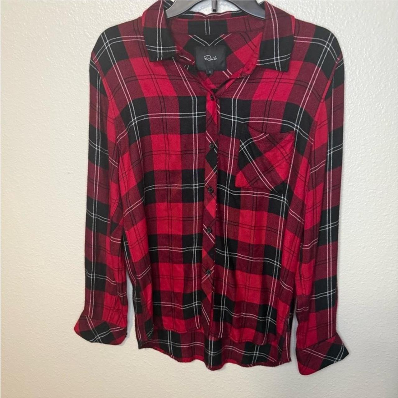 Rails Women's Shirt - Red - S – Rails Hunter Garn… - image 2