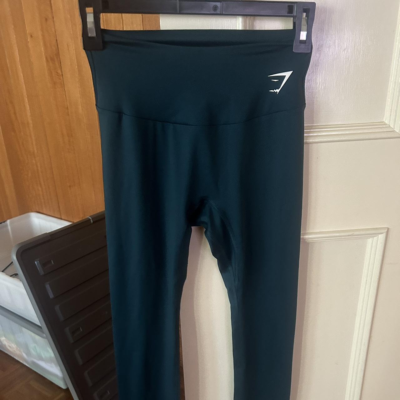 gymshark 7/8 length leggings size S 💚 forest green... - Depop