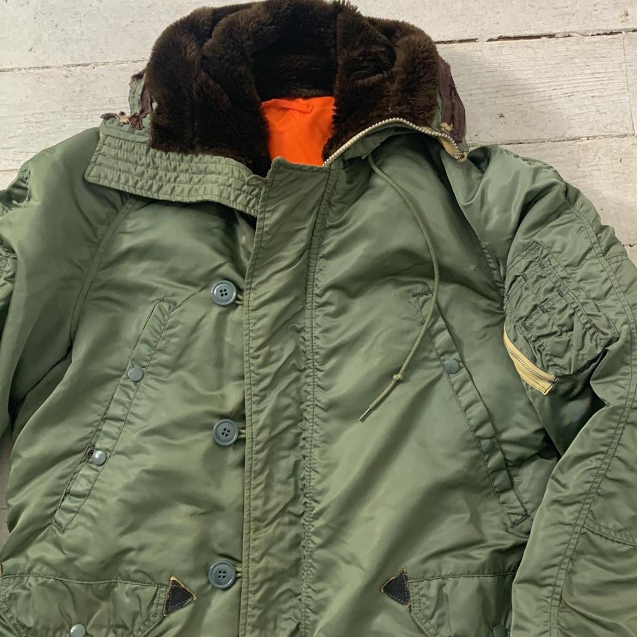 Vintage Green Military Parka Jacket Vintage... - Depop