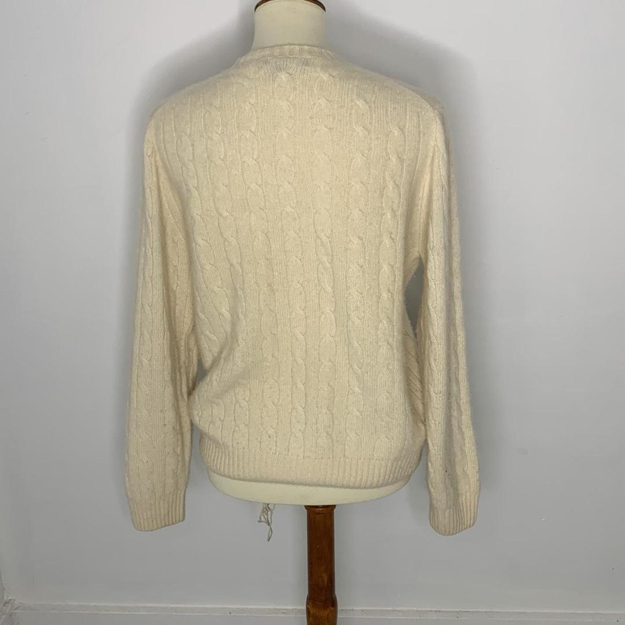 Brooks Brothers Italian Cashmere Cable Knit Sweater... - Depop