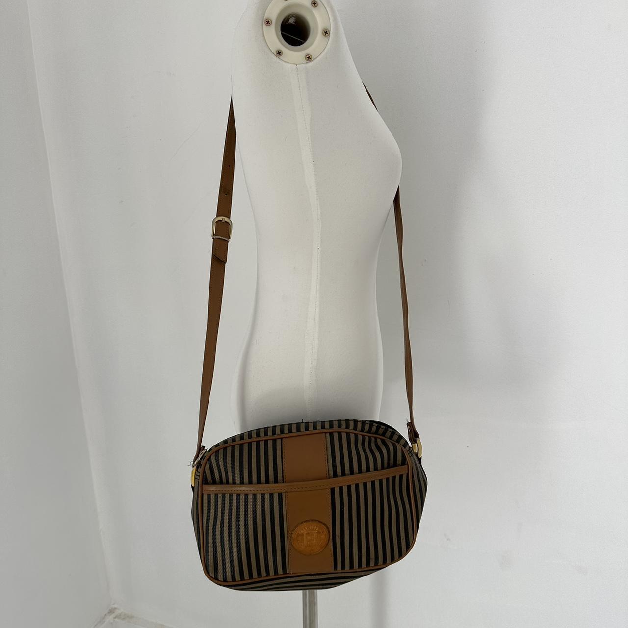 FENDI 80s Striped Crossbody Bag