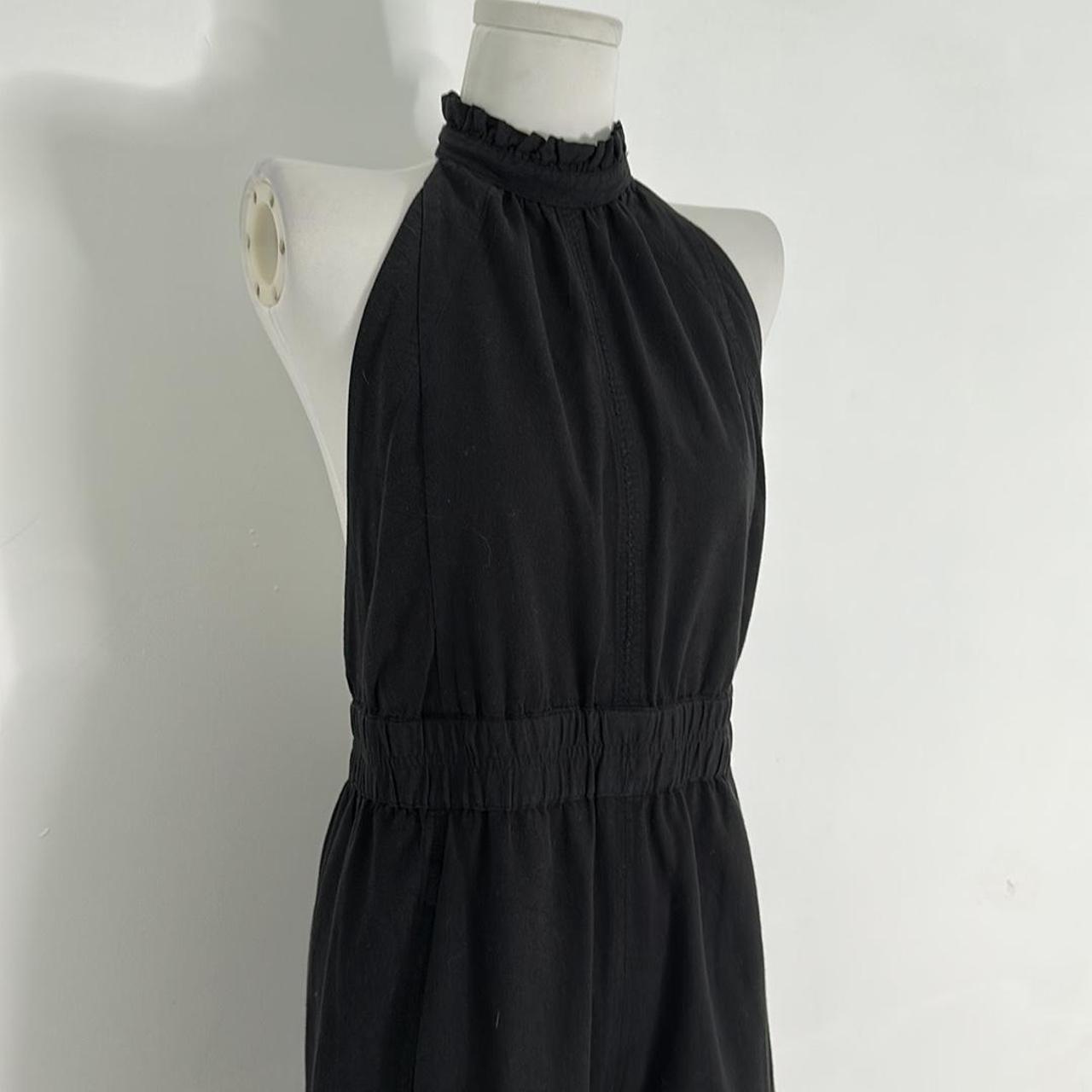 Apiece Apart New York Black Halter Cotton Jumpsuit... - Depop