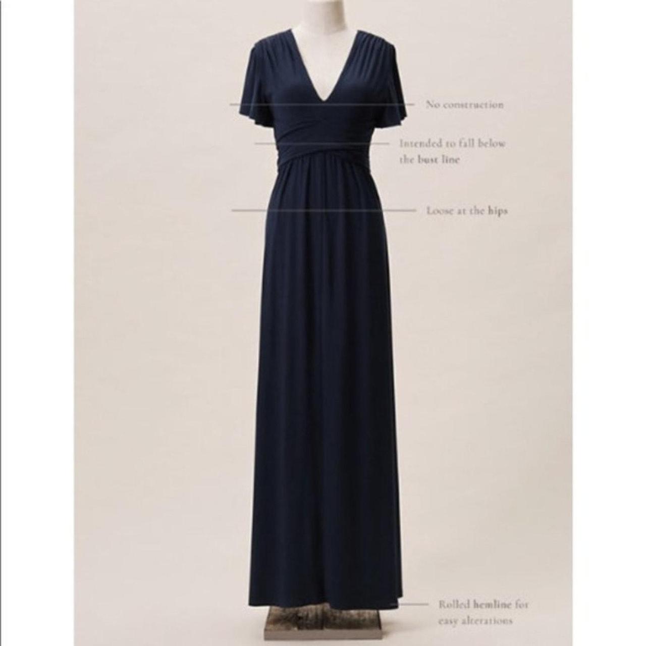 NEW BHLDN Mendoza Navy Slit Dress Plus Size