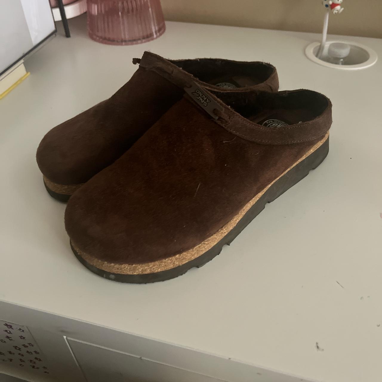 DKNY clogs only used a couple times only flaw is... - Depop