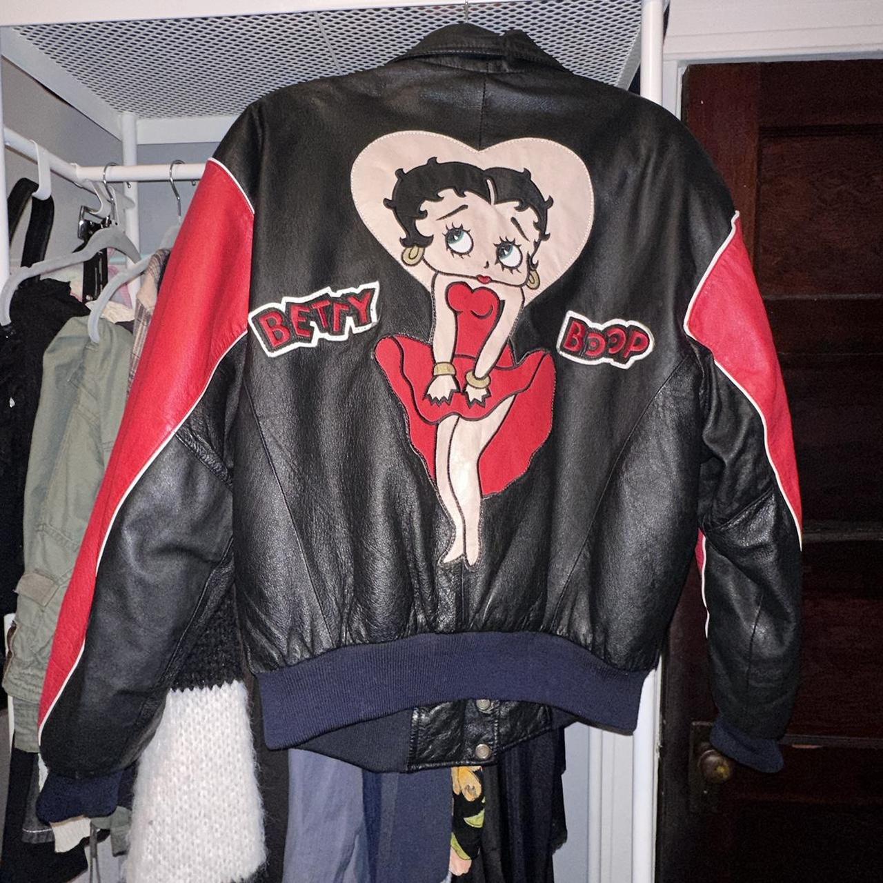 pinterest famous vintage betty boop leather... - Depop