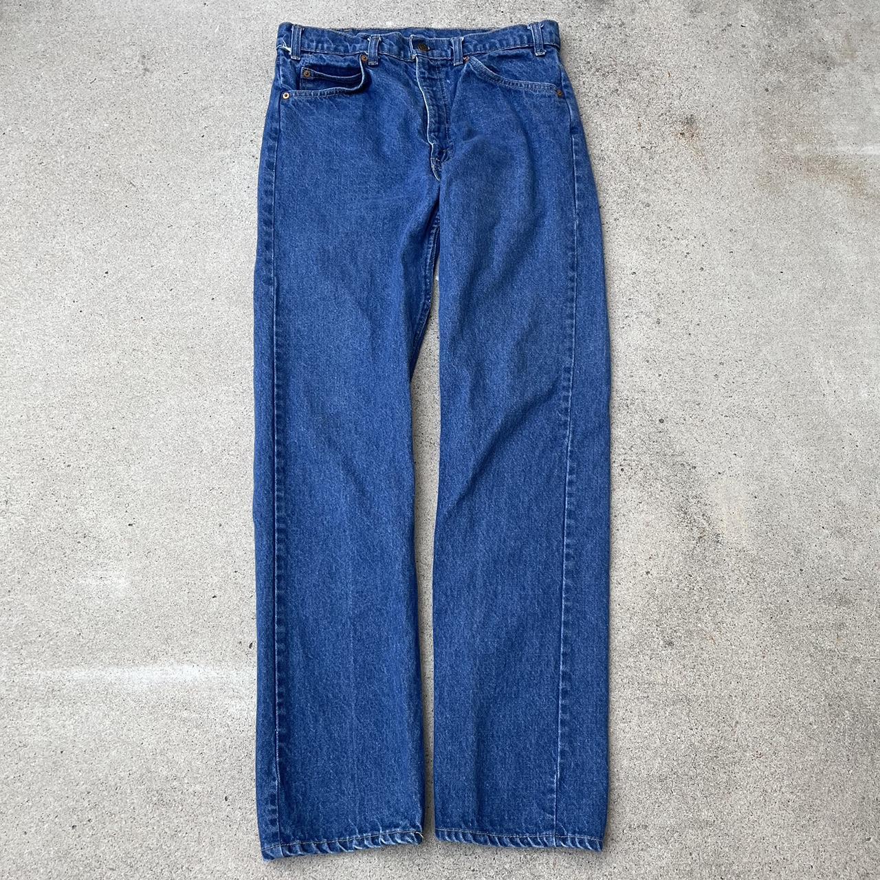 Vintage 70s Levi’s 505 Orange Tab Dark Wash Straight...