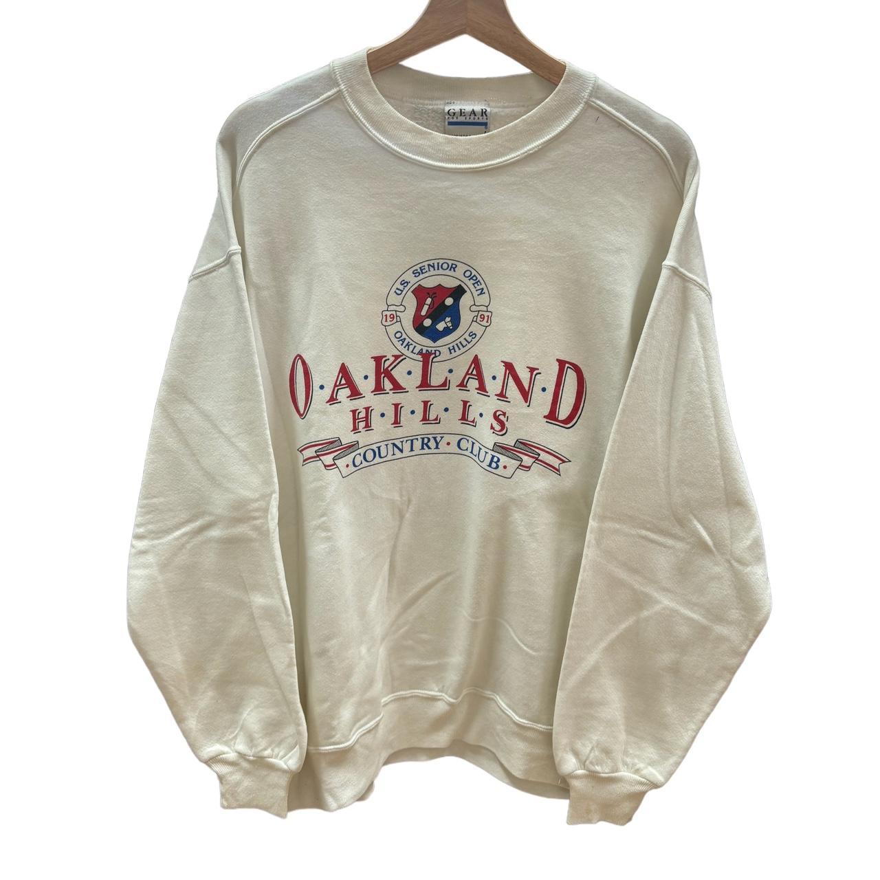 Vintage Oakland hill country club sweater size:... - Depop