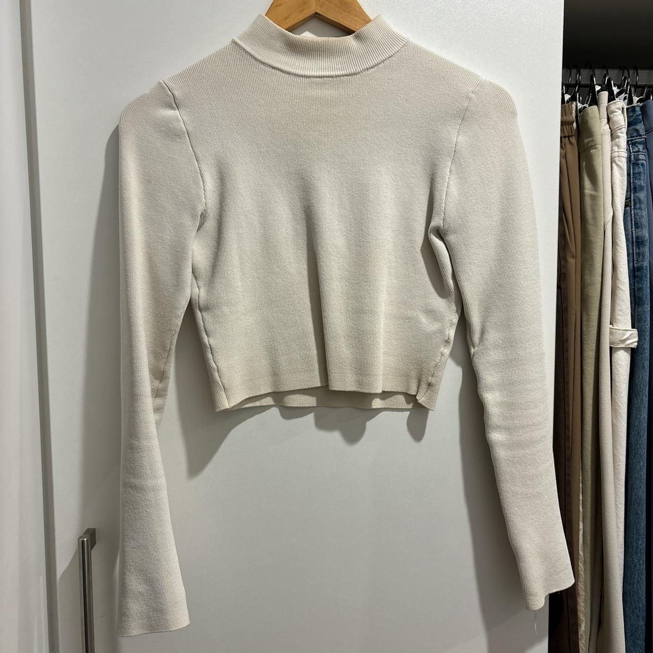 DISSH long sleeve high neck top - white (Also... - Depop