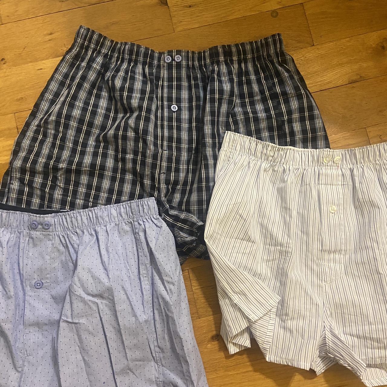 Set of 3 pairs of men’s boxer shorts from Primark. Depop