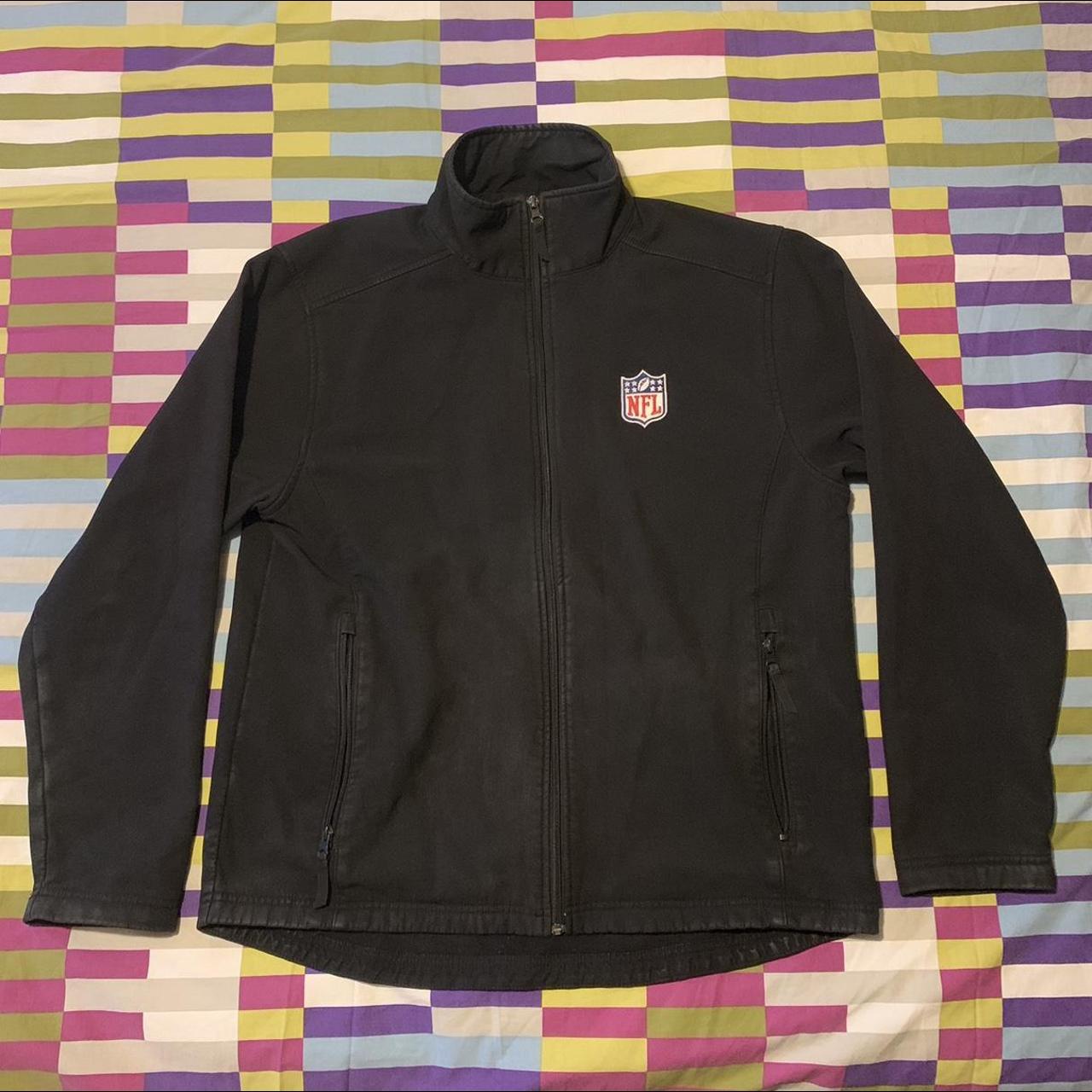 Item : NFL team apparel black fleece. No sizing but... - Depop