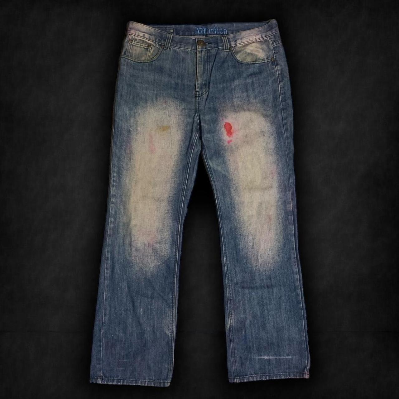 Item : Affliction denim killer skull blue jeans.... - Depop