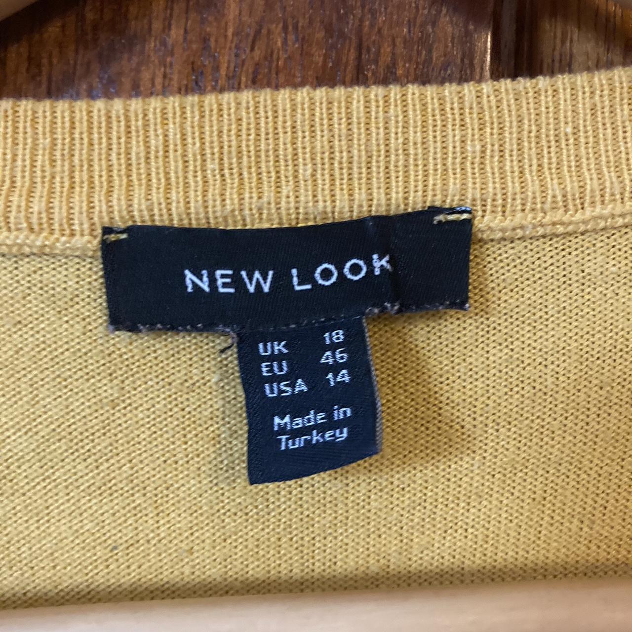 New Look Women's Yellow Croptop Depop