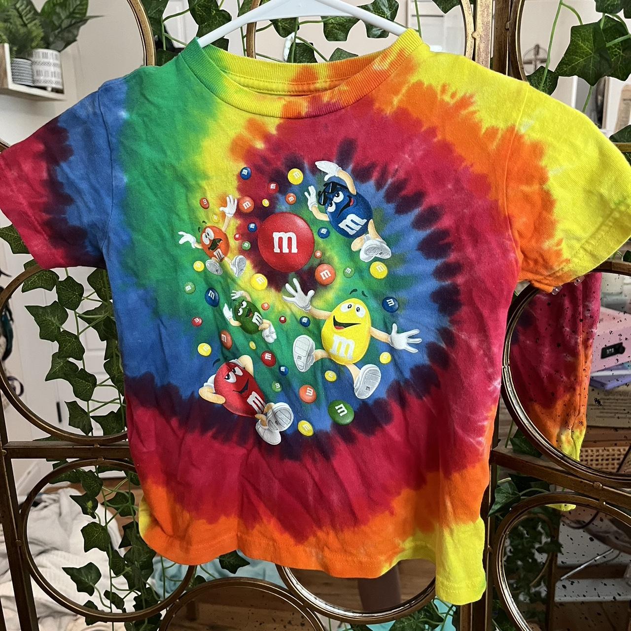 m&m tie dye shirt