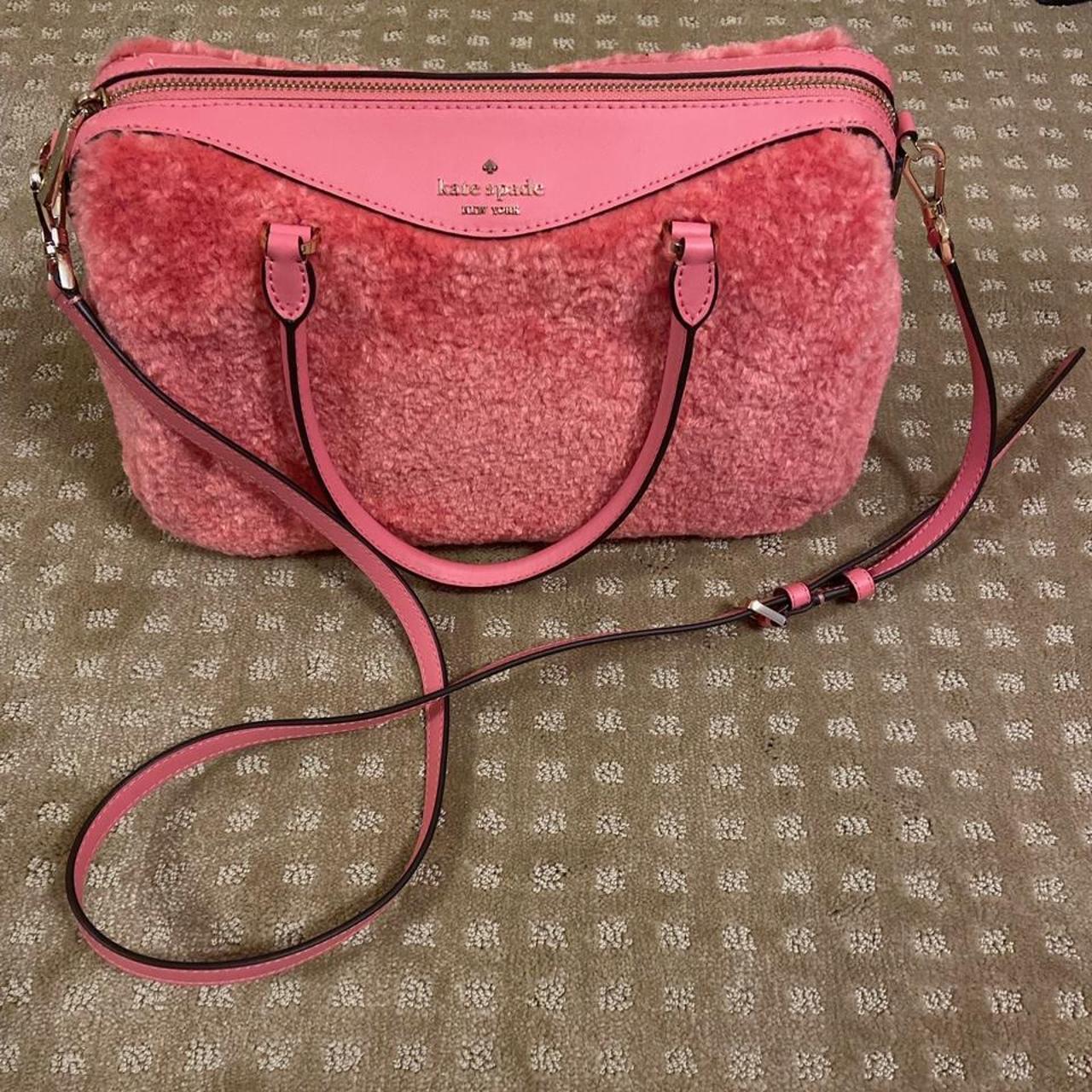 Kate Spade Joeley Glitter Small Gold & Pink Crossbody Bag (See Description)  | eBay