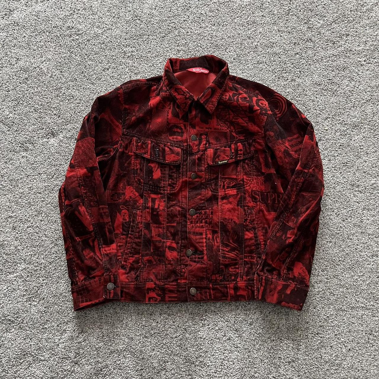 Supreme SS18 Vibrations Corduroy Work... - Depop