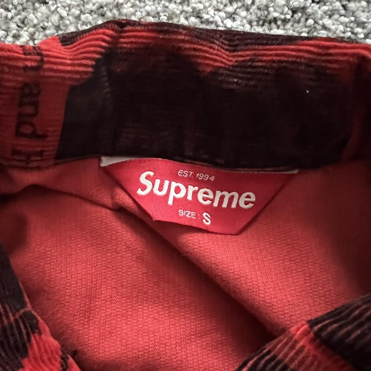 Supreme Vibrations Corduroy Trucker Jacket Red Spring/Summer 2018