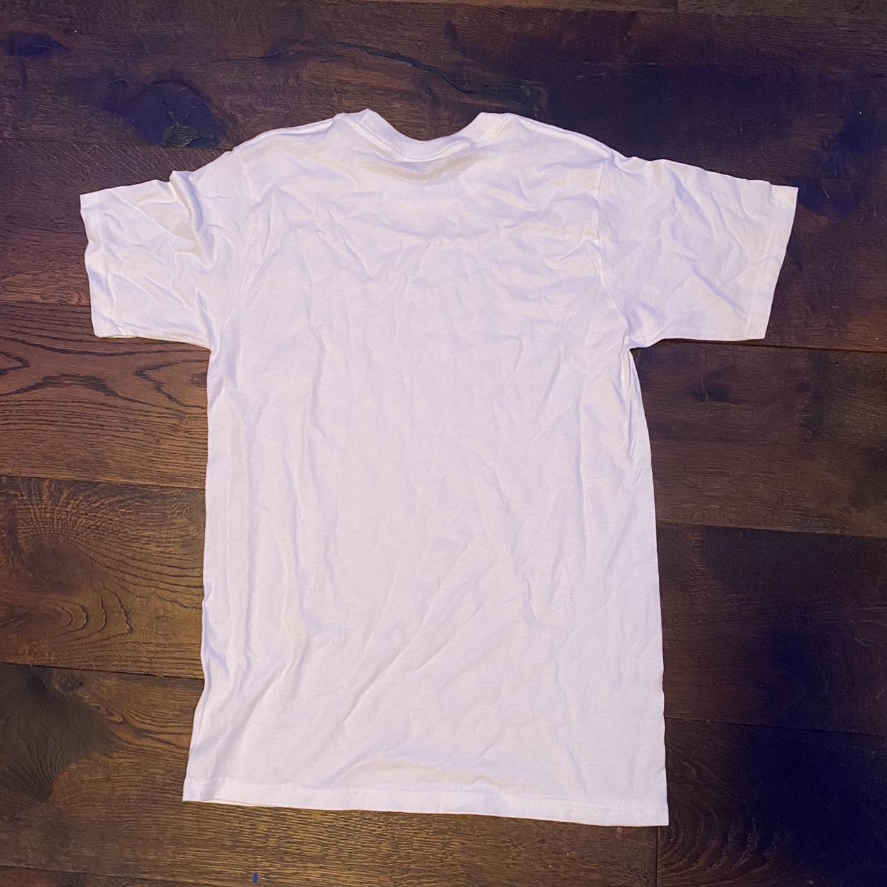 Stussy White Blank tee size small never been worn... - Depop