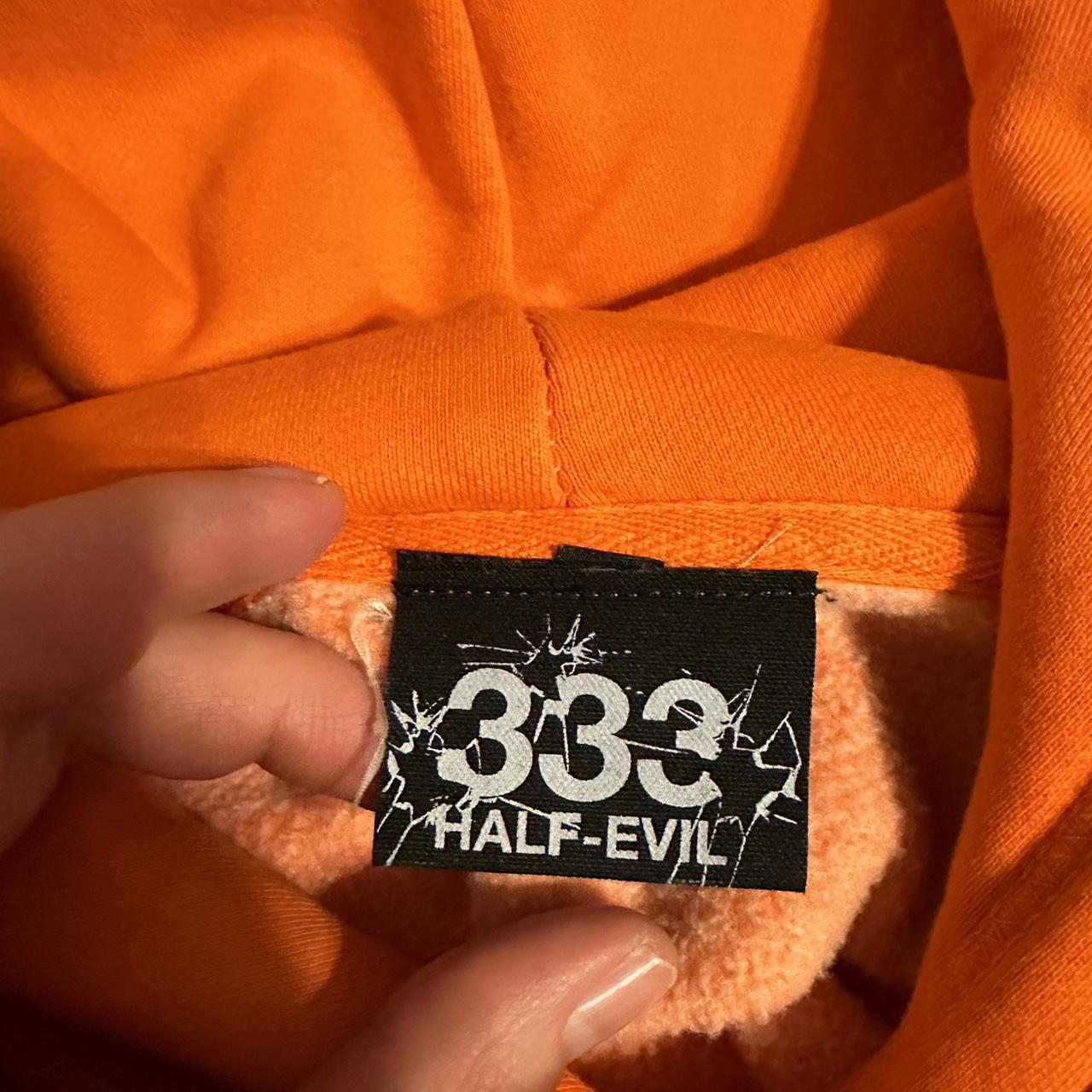 Half evil 333 hoodie Size XL #halfevil #skater - Depop