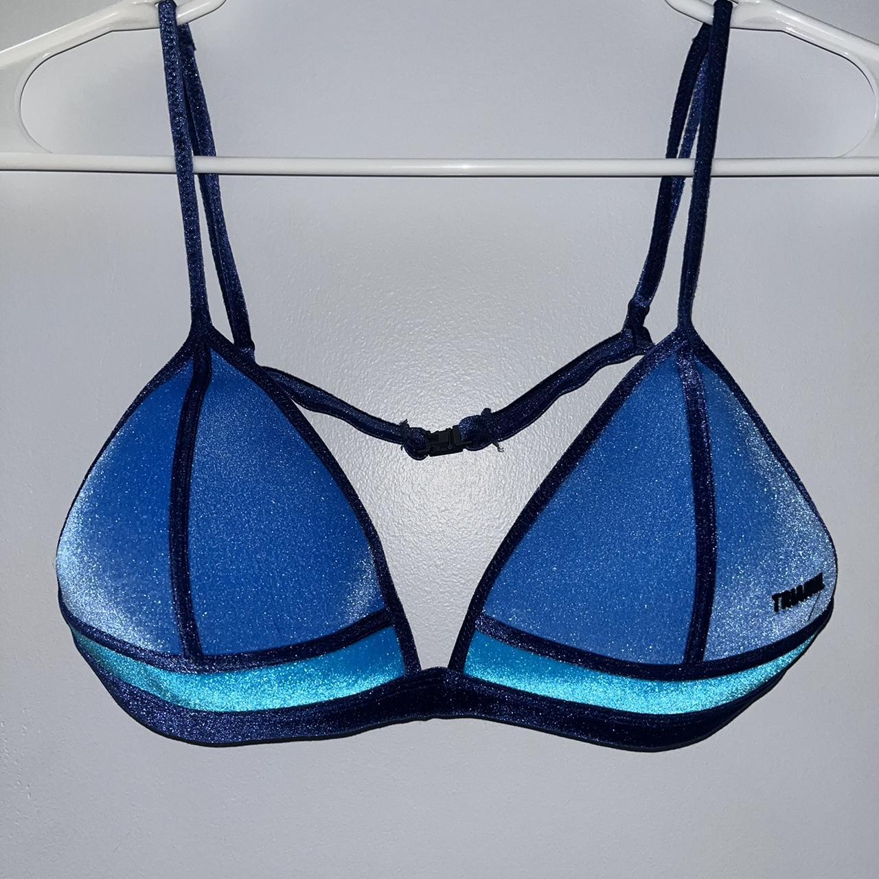 TRIANGL bikini top multiblue Not sold anymore,... Depop